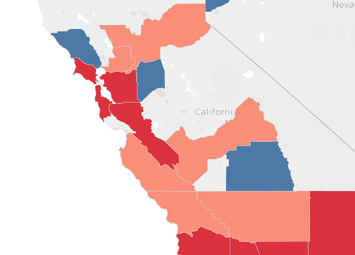 map of Northern California